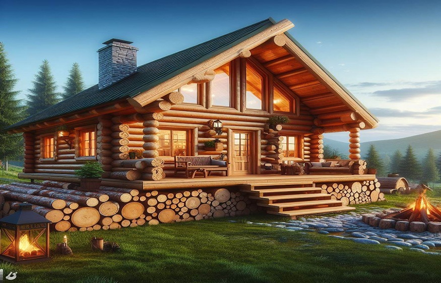 DIY Log Cabin